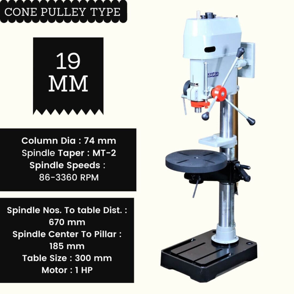 Pillar Drill Machine 19 MM