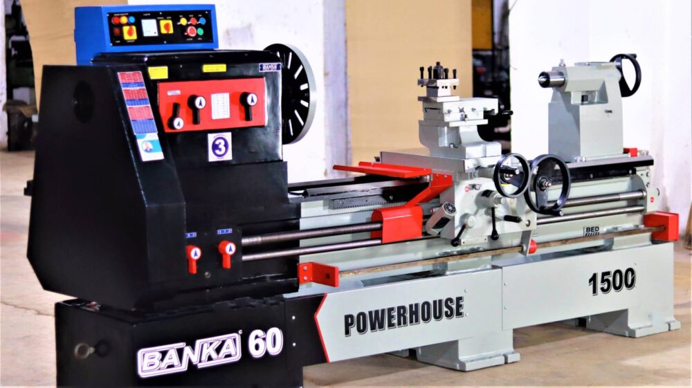 Banka 60 - HEAVY DUTY ALL GEAR LATHE MACHINE - 9 / 12 / 14 / 16 / 18 Feet Swing Dia 600 / 750 mm - With 80 / 100 mm / 3 Inch / 4 Inch Bore - Center 300 and 375 mm/12 and 15 Inch - For Production / Maintenance - Image 2