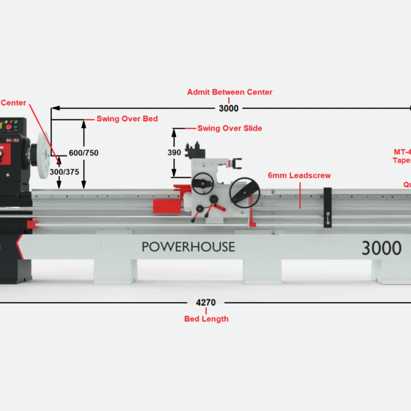 Banka 60 - HEAVY DUTY ALL GEAR LATHE MACHINE - 9 / 12 / 14 / 16 / 18 Feet Swing Dia 600 / 750 mm - With 80 / 100 mm / 3 Inch / 4 Inch Bore - Center 300 and 375 mm/12 and 15 Inch - For Production / Maintenance - Image 9