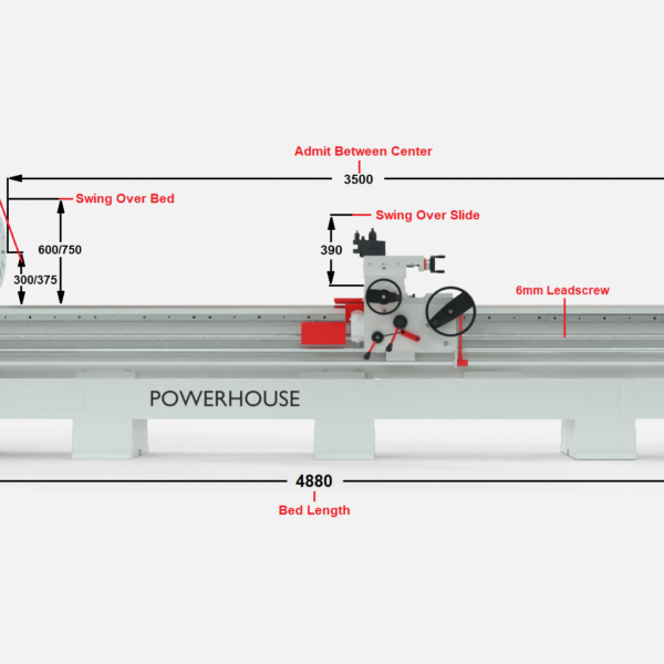 Banka 60 - HEAVY DUTY ALL GEAR LATHE MACHINE - 9 / 12 / 14 / 16 / 18 Feet Swing Dia 600 / 750 mm - With 80 / 100 mm / 3 Inch / 4 Inch Bore - Center 300 and 375 mm/12 and 15 Inch - For Production / Maintenance - Image 10