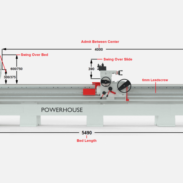 Banka 60 - HEAVY DUTY ALL GEAR LATHE MACHINE - 9 / 12 / 14 / 16 / 18 Feet Swing Dia 600 / 750 mm - With 80 / 100 mm / 3 Inch / 4 Inch Bore - Center 300 and 375 mm/12 and 15 Inch - For Production / Maintenance - Image 11