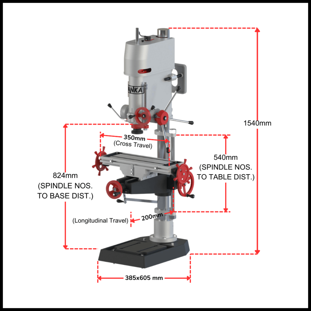 DCM 25 mm - Drilling Cum Milling