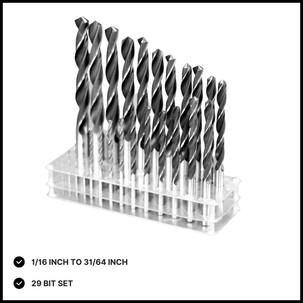 High Speed Steel Drill Bit Sets Inch And MM