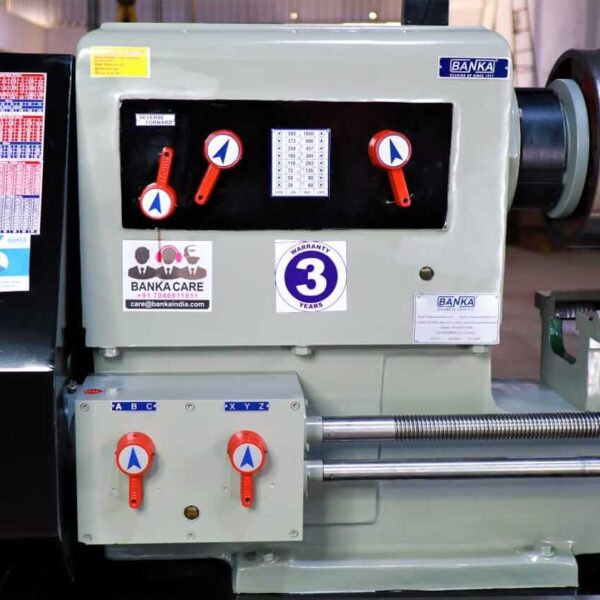 Banka 50 - HEAVY DUTY ALL GEAR LATHE MACHINE - 7 / 9 / 12 / 14 Feet Swing Dia 500 mm - With 80 mm / 3 Inch Bore - Center 250 mm/10 Inch - For Production / Maintenance - Image 2