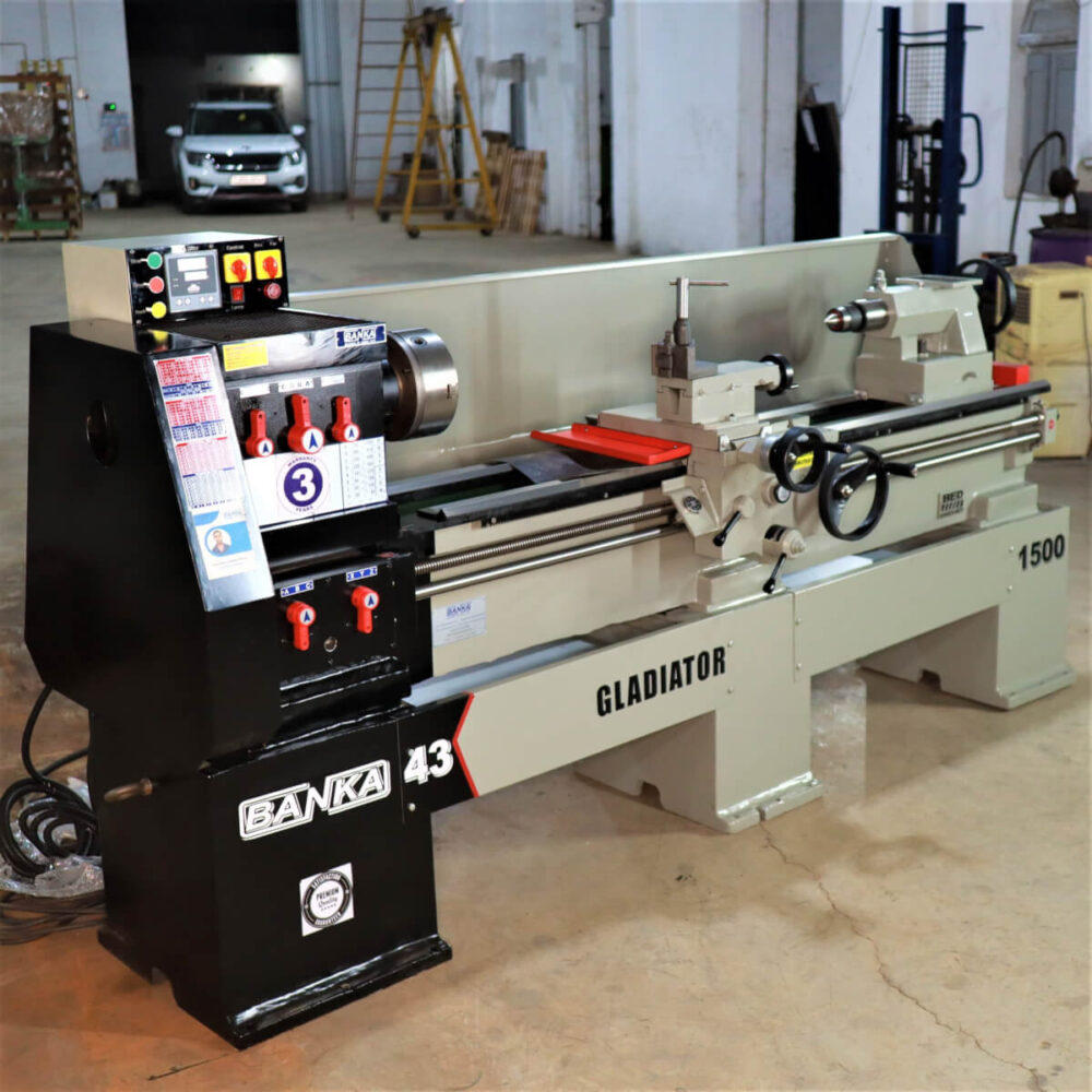 Banka 43 - MEDIUM DUTY ALL GEAR LATHE MACHINE Banka 43 - 6 And 8 Feet, Swing Dia 430 mm - With 52 mm Industrial Lathe - 1000 / 1500 mm Between Center - Image 4