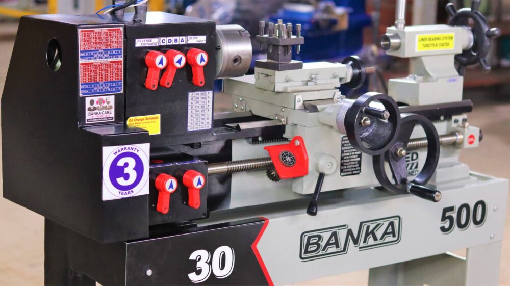 Banka 30 - MINI / BENCH / BABY LATHE MACHINE - 3 Feet For Tool Room / Hobby Purpose - Chhoti Lathe - DIY Lathe - Image 4