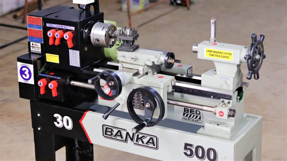 Banka 30 - MINI / BENCH / BABY LATHE MACHINE - 3 Feet For Tool Room / Hobby Purpose - Chhoti Lathe - DIY Lathe - Image 3