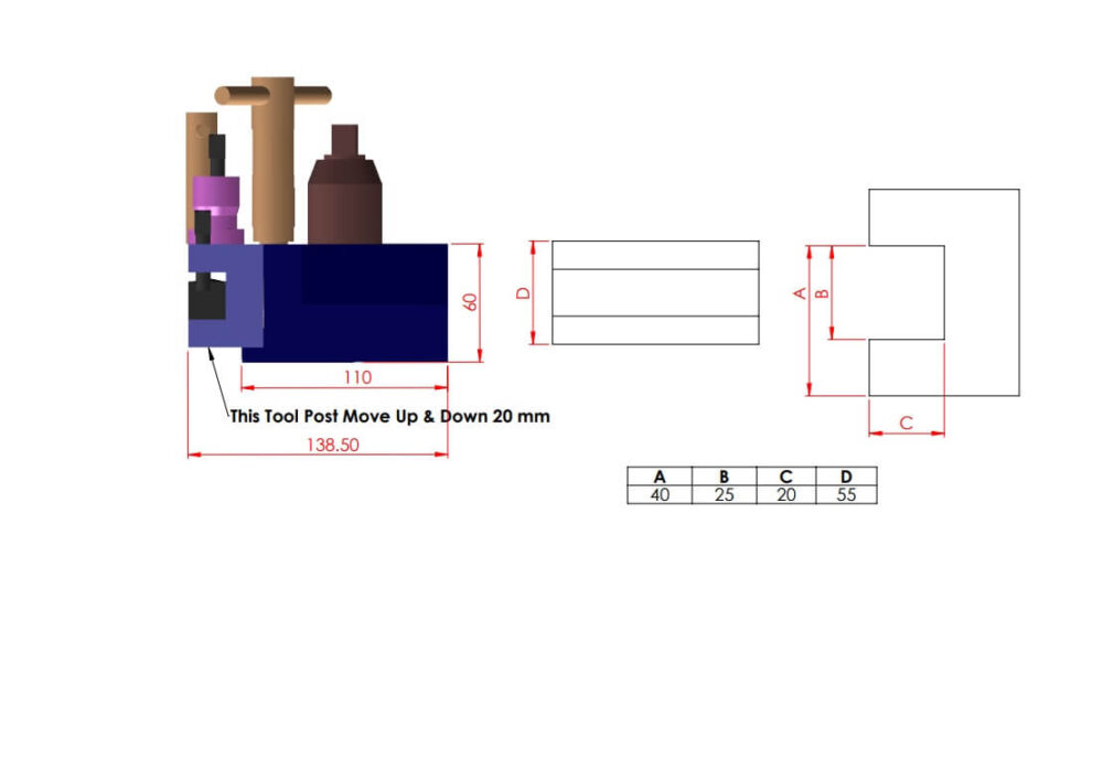 Lathe Quick Change Tool Post With 3 Holder - Image 6