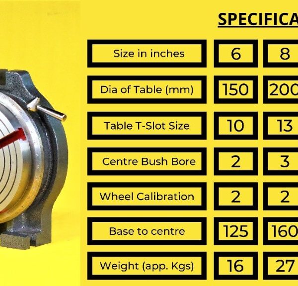 Milling-Rotary Table 150 MM- 6 INCH - Image 5